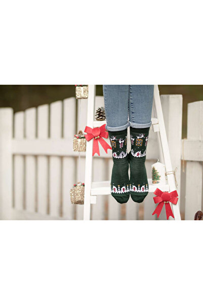 Pirin Hill Ζεστές κάλτσες από μαλλί μερινό Presents Green