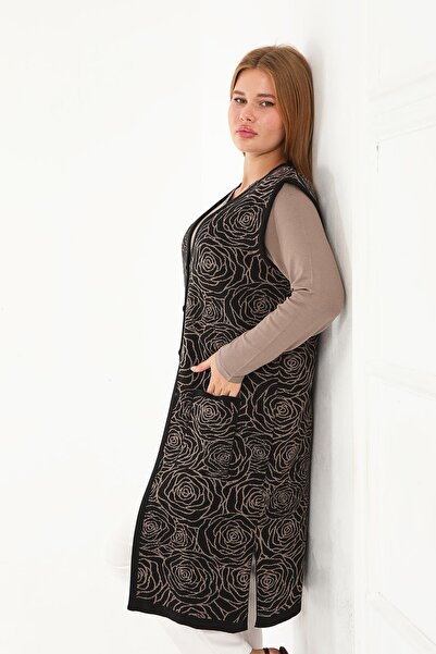 Lanze Full Knitwear Long Vest 1547