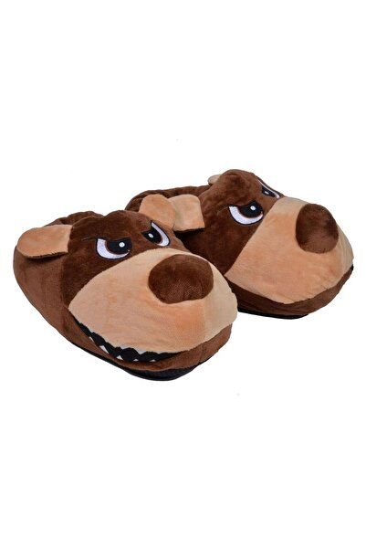 Vervo.ro pentru minți curioase 3D Home Slippers for Men, Brown-Beige, EU 43-45