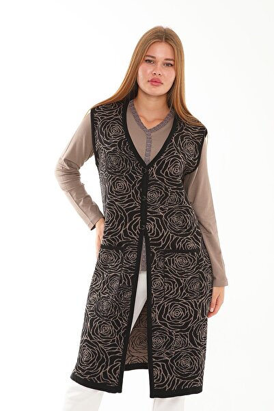 Lanze Full Knitwear Long Vest 1547