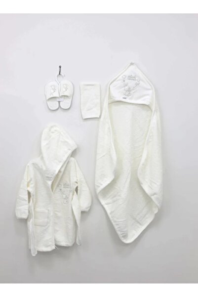 Fun Moment 4-piece baby bathrobe
