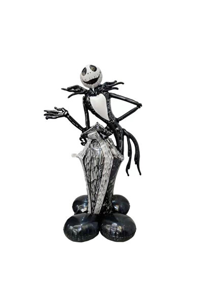 OEM Balon folie pentru decor Halloween, figurina Jack Skellington, 170 cm, LY-2439-30