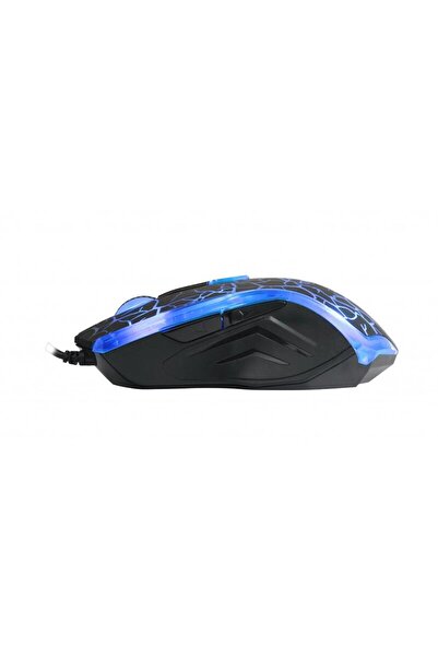 Delux M557 gaming mouse, 3200 DPI, wired mouse, multi-color LED lighting, Black