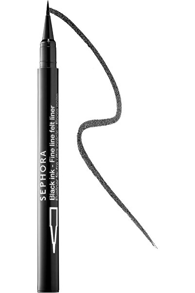 SEPHORA BLACK INK FINE LINER NO.BLACK