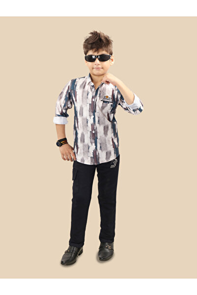 Ts Trends By Styli Printed Buttoned Shirt and Pant Set