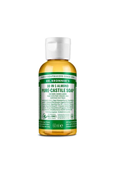 Dr. Bronner´s Sapun de Castilia 18-in-1, Migdale (Lichid) – 60 ml
