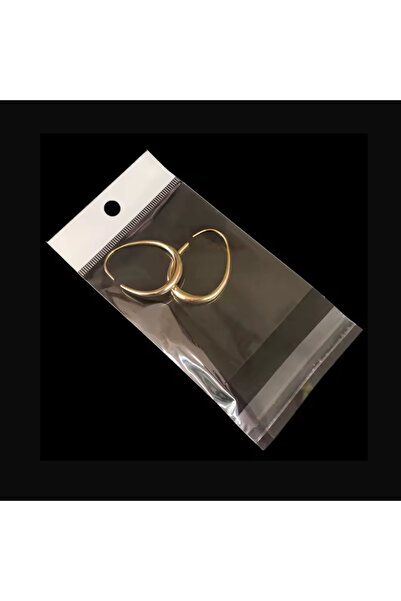 Anadolu Ambalaj Market Askılı Bantlı Jelatin Torba Poşet 6x25 cm, 1000 Adet Şeffaf Aksesuar ve Bijuteri Poşeti