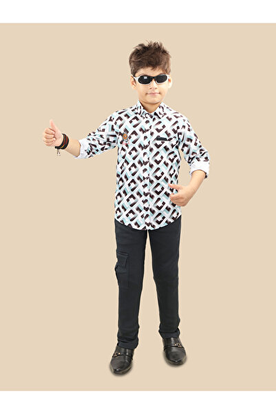 Ts Trends By Styli Printed Buttoned Shirt and Pant Set