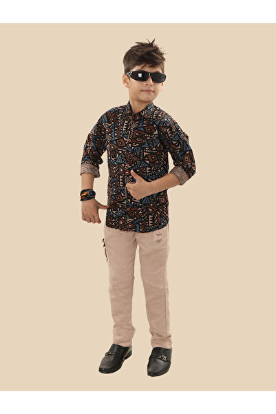 Ts Trends By Styli Printed Buttoned Shirt and Pant Set