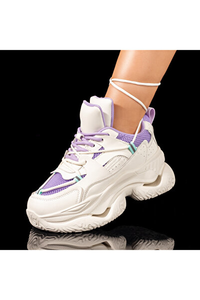 Modlet.ro Дамски лилави спортни обувки с дебела подметка MOD10075