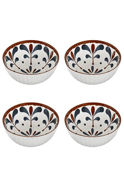 Vervo.ro pentru minți curioase Set of 4 Bowls, 4 Pieces, 250 ml, Porcelain, White