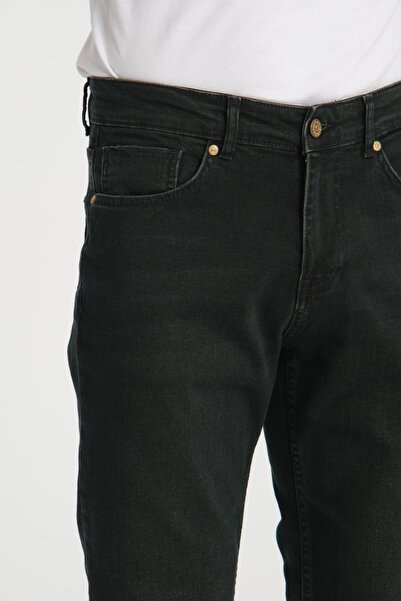 Store Straight Cut Men's Jeans - Stretch Fabric, Regular Fit Jeans (98% Cotton)