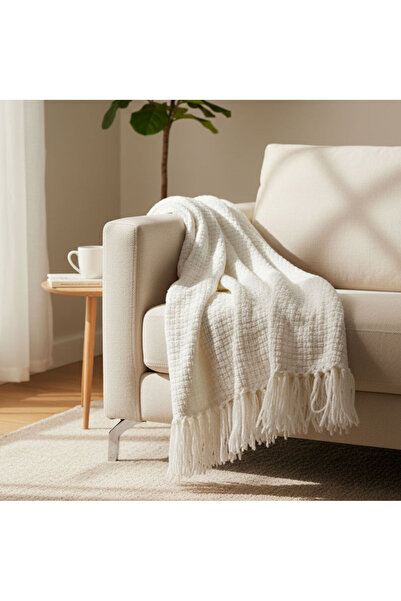 Orange Bed & Bath Chenille Throw | شال