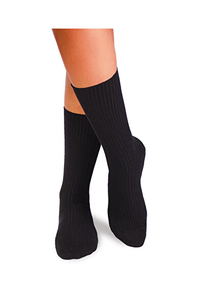 Pirin Hill Sosete bumbac lungi fara elastic Black