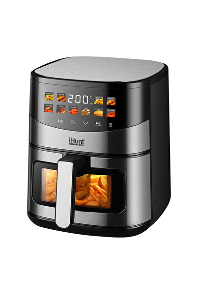 iHunt Friteuza cu aer cald Bro Air Fryer Ultra 6.5L, 1500W, 10 Programe Presetate, Ecran Color Touch
