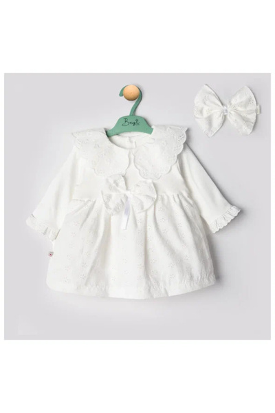 Begisa Dantelli Penye Kumaş Elbise % 100 Pamuk