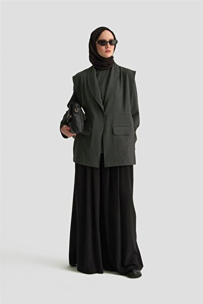 Armine Bağlama Detaylı Ceket 25KD1301 Antrasit