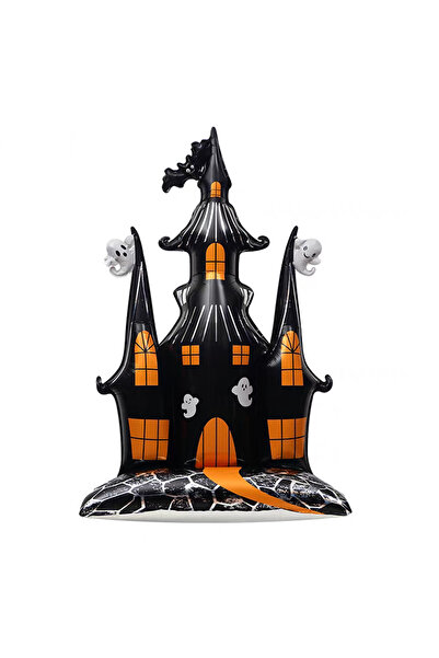 OEM Balon cu stativ pentru decor Halloween, figurina Castel fantome, 106 x 15...