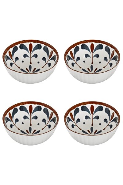 Vervo.ro pentru minți curioase Set of 4 Bowls, 4 Pieces, 250 ml, Porcelain, White