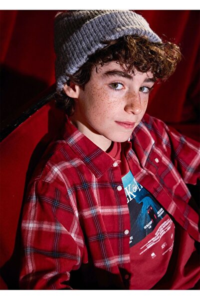 MAYORAL Boy's Plaid Shirt Red 7108