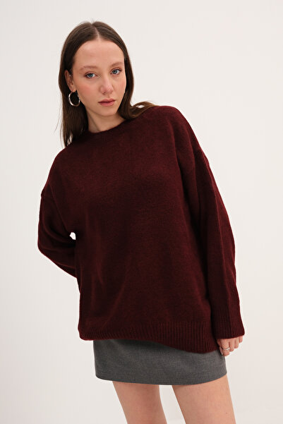 Addax Crew Neck Basic Knitwear Sweater K2918