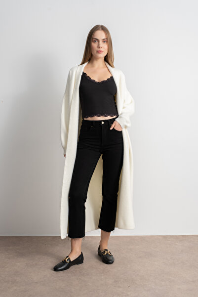 Shophia Women Shawl Collar Soft Textured Long Knitwear Cardigan