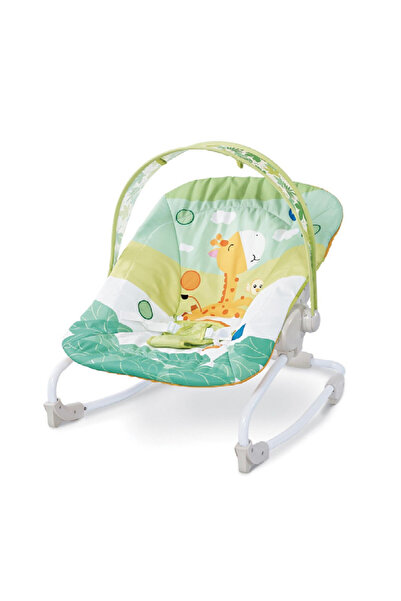TSUMAB Colorful Baby Rocker Bouncer Chair – Adjustable Infant Seat with Safety Harness