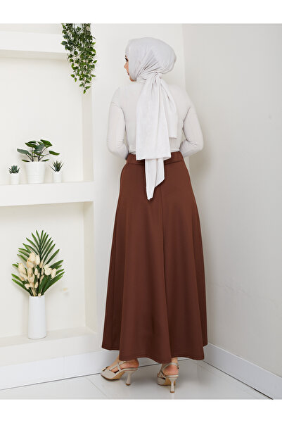 Wual giyim Women's Puff Scuba Skirt