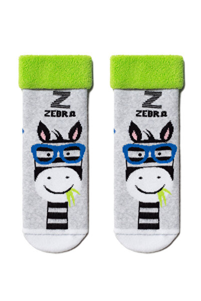 Conte Sosete flausate bumbac Zebra