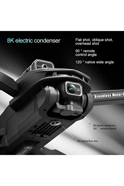 iKlassQeer Dronă V168 MAX GPS cu cameră 8K, pliabilă, 22 min zbor, Telecomanda Smart.