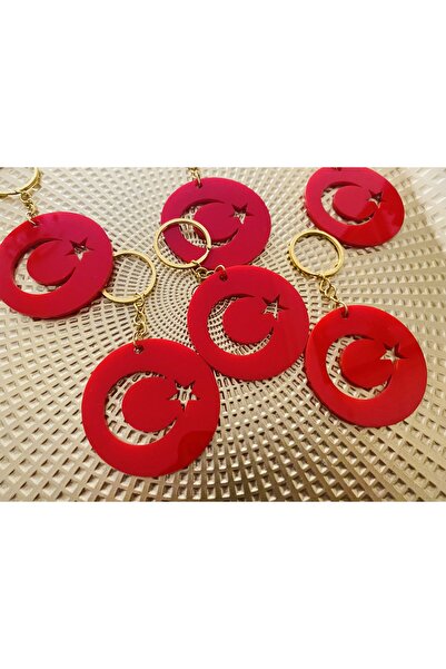 guluslazerkesim 10 Pieces Moonlight Keychain Plexiglass Moonlight Keychain October 29Th Gift Keychain