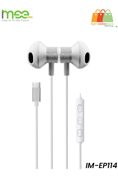 iMee PLUS IM-EP114 Type-C Wired Earphones with Mic, Hi-Fi Stereo Sound, HD Bass & Call Control