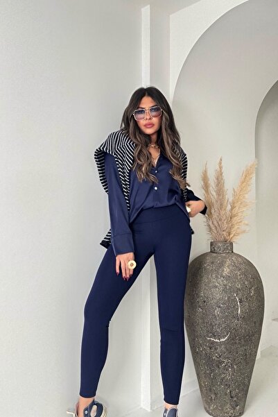 Sohotique By P Marca Model Pantaloni de sport cu dungi Albastru închis