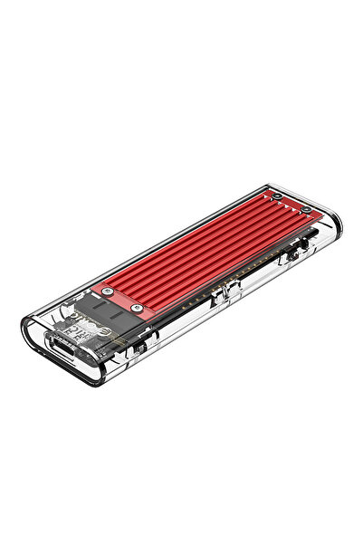 Other Înregistrează-te pe discul TCM2-C3 M.2 NVME cu USB-C 10Gb/s - czerwono-przezroczysta