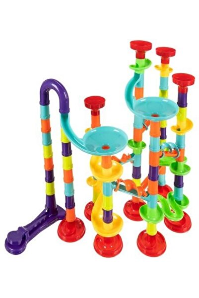 KRUZZEL Set de constructie Circuit cu bile, 113 elemente,