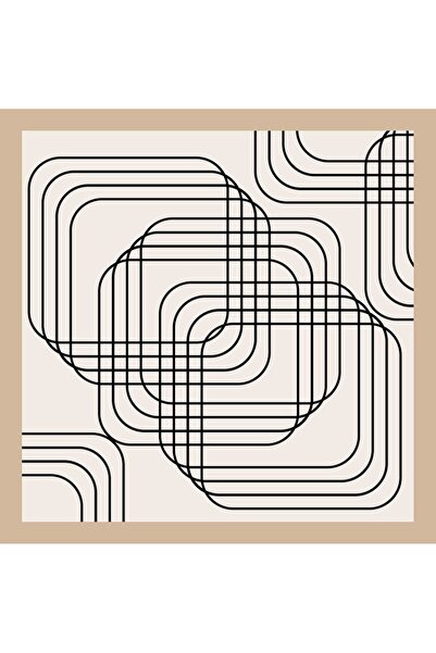 nehir eşarp Bandană eșarfă cu model modern cu dungi geometrice 70x70 cm