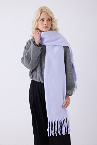 myfirstsea Puffy Yumuşak Dokulu Şaçakalı Kadın Atkı Şal - Kışlık Sıcak ve Şık...