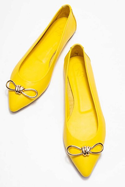 Zeynep Sıradağlı Veibola ženske Prava koža Baletanke žute
