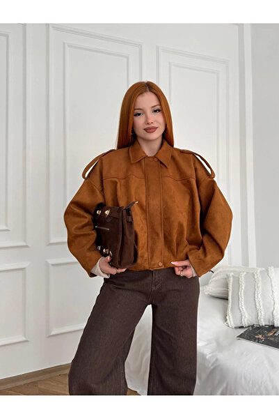 My Blog Jachetă din piele intoarsa Clara de culoare bronzata - 2929