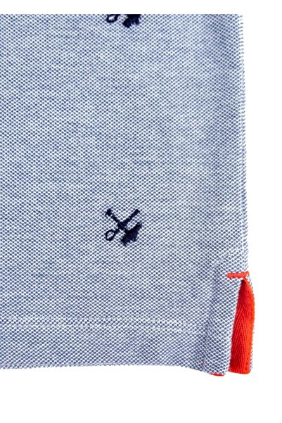 Ozmoz By Mukadder Özden Organic Embroidered Blue Summer Boys' T-Shirt