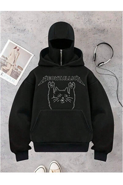 DEEFWEAR سويت شيرت بسحاب مطبوع للجنسين بتصميم النينجا