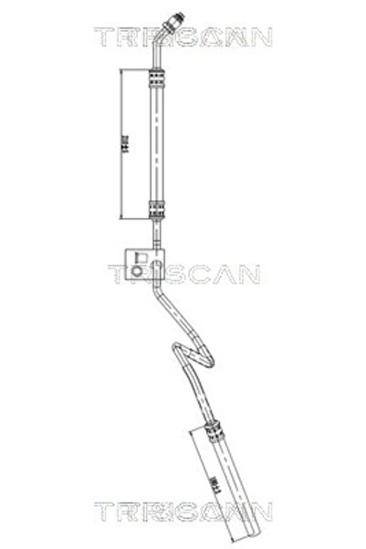 TRISCAN Furtun Hidraulic Sistem De Directie De La Caseta De Directive Catre V...