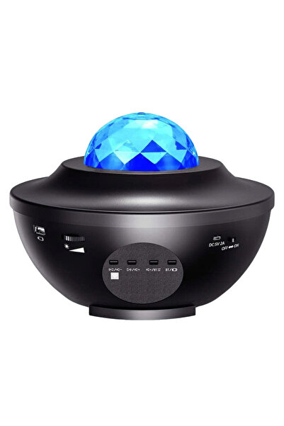 KlaussTech Lumină laser de noapte LED, controlată inteligent și rotativă.