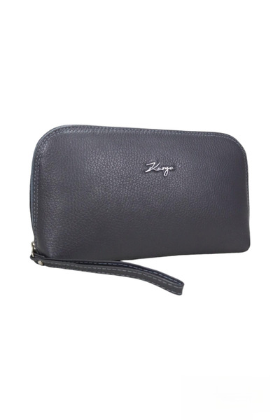 Karya Deri Genuine Leather Women's Makeup Cosmetic Bag with Wrist Strap 20029