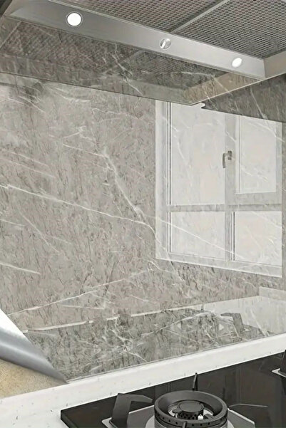 Hombak 5 Metre Suya Neme ve Isıya Dayanıklı | Mermer Desen Kendinden Yapışkanlı Sticker Folyo