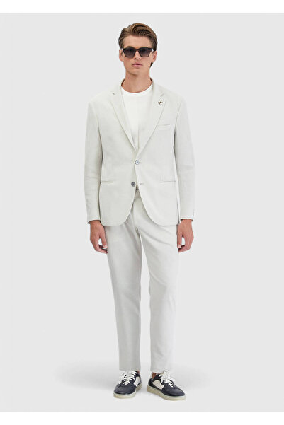 Ramsey Smoked Straight Comfort Fit Knitted Suit