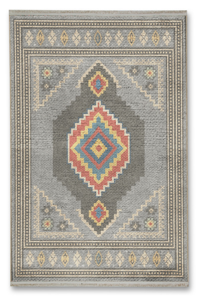 Rugs Modern Halı MOSSO Παραδοσιακό Μοτίβο με Υφαντό Σχέδιο Βάσης Vintage Διακ...