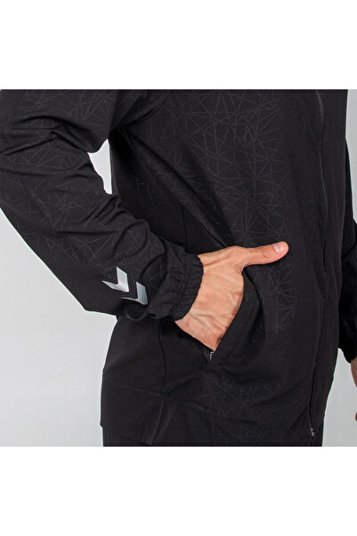 hummel Flex Erkek Siyah Kapüşonlu Ceket