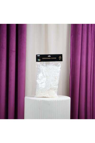 Gifts World Straw bag (white paper clippings)