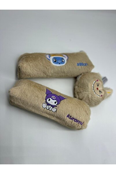 toysmaker Çocuk kalemlik peluş karikatürlü - Makyaj çantası -( 2 adet kalemli...